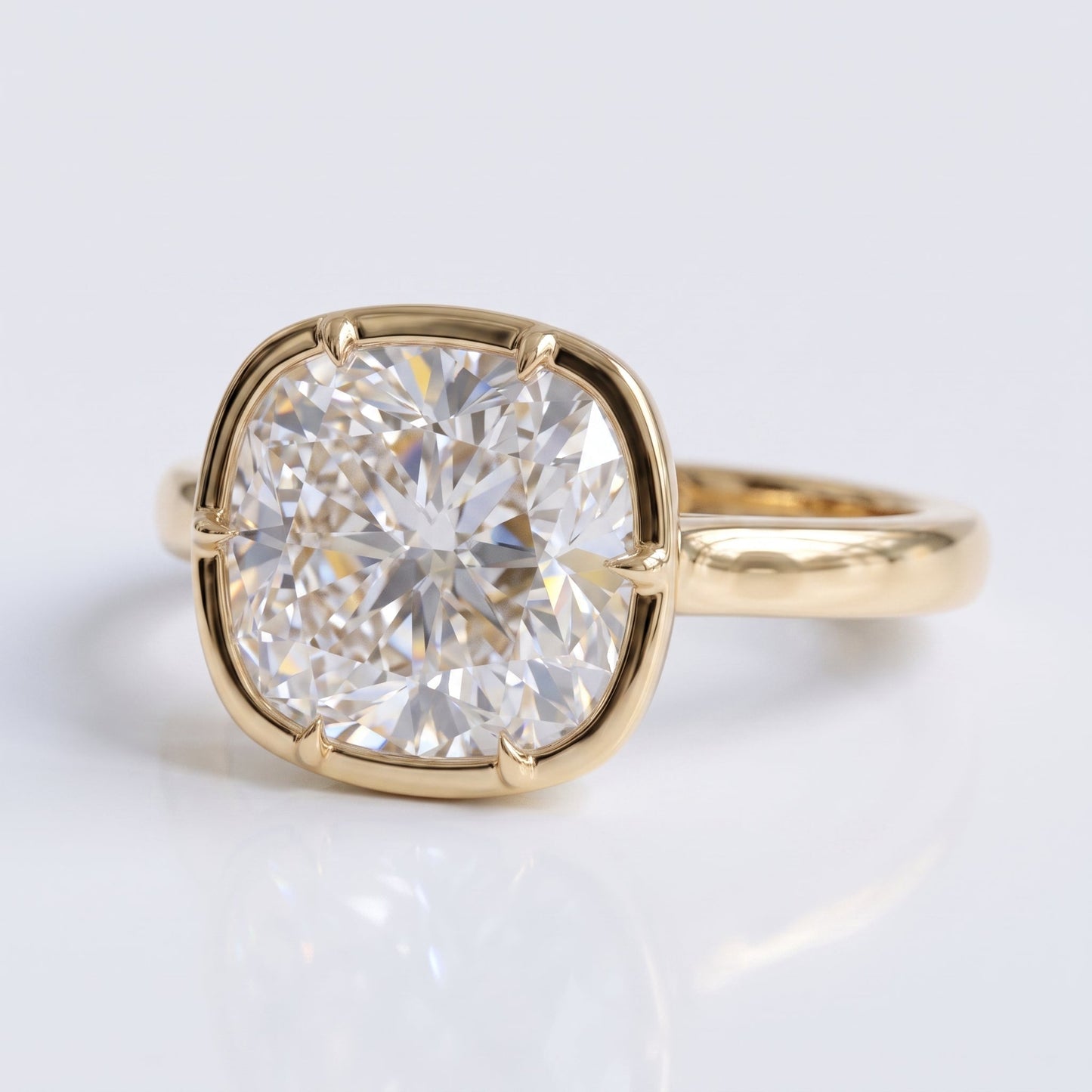 Marquise Swirl Solitaire Engagement Ring – 1 CT Lab Grown Diamond