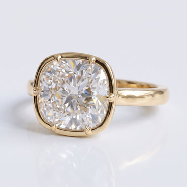 Marquise Swirl Solitaire Engagement Ring – 1 CT Lab Grown Diamond