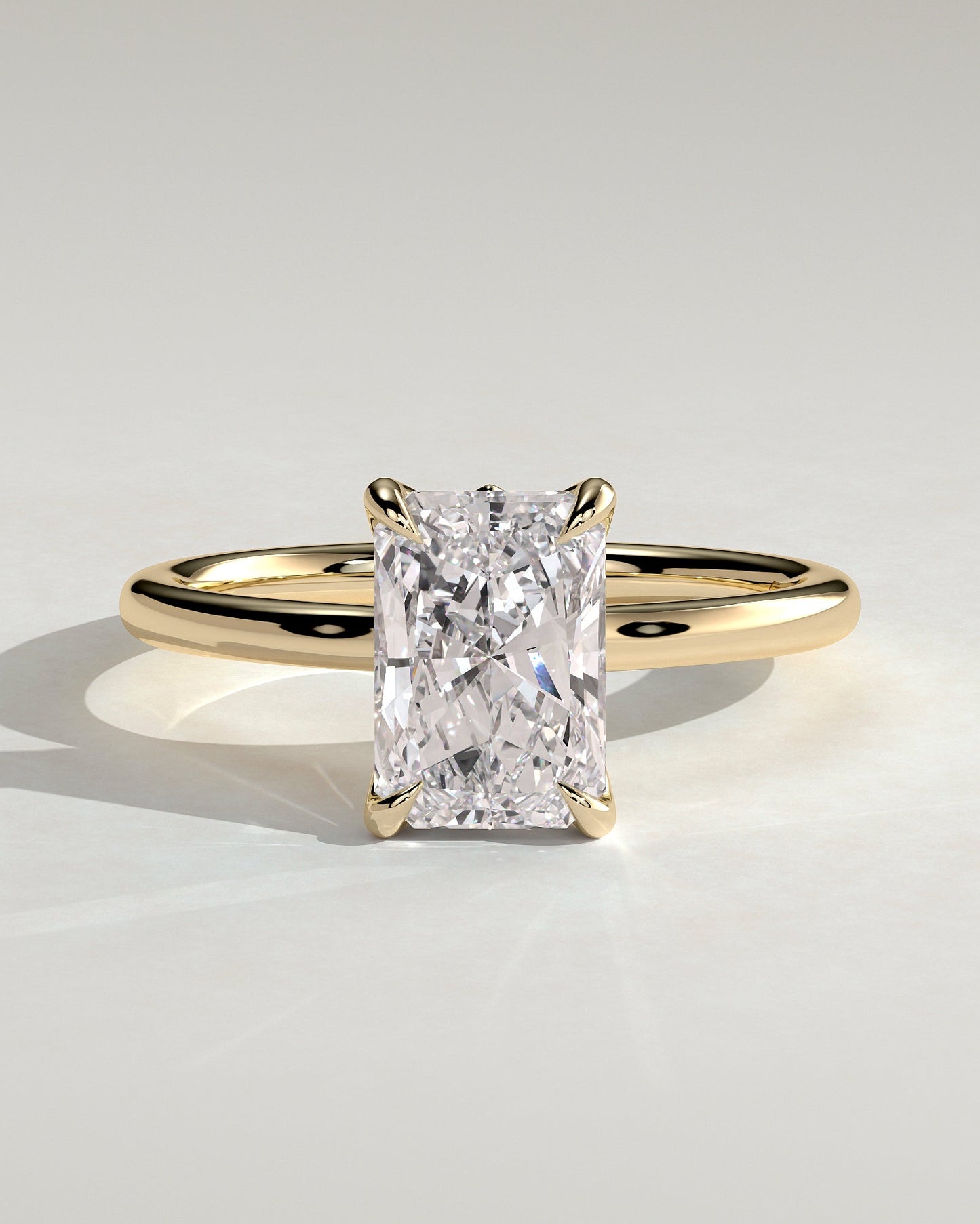 Round Halo, Pave & Split Shank Engagement Ring – 1.93 CT Lab Grown Diamond