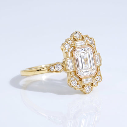 Marquise Swirl Solitaire Engagement Ring – 1 CT Lab Grown Diamond