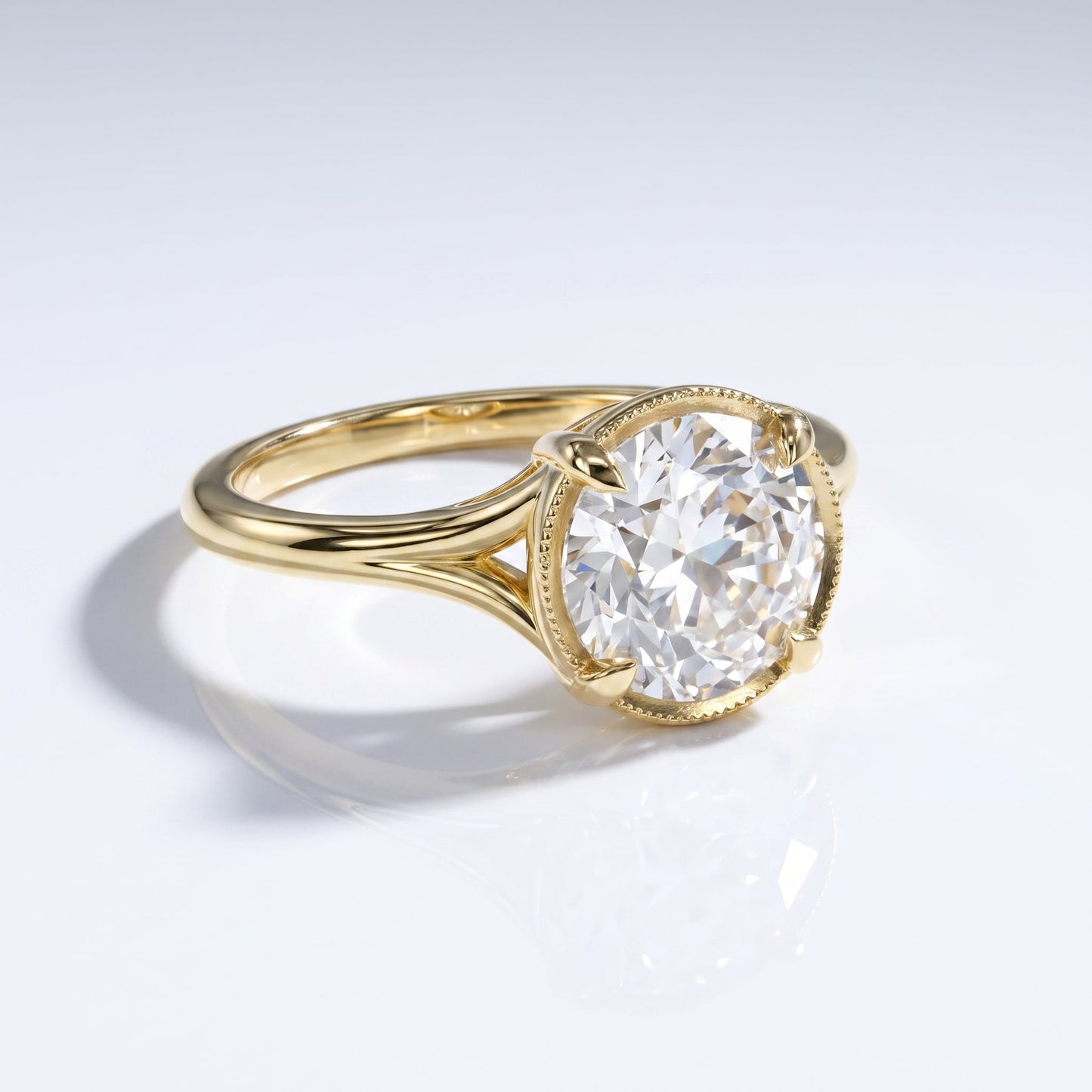 Marquise Swirl Solitaire Engagement Ring – 1 CT Lab Grown Diamond