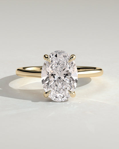 Round Halo, Pave & Split Shank Engagement Ring – 1.93 CT Lab Grown Diamond