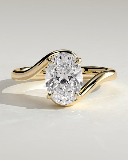 Round Halo, Pave & Split Shank Engagement Ring – 1.93 CT Lab Grown Diamond