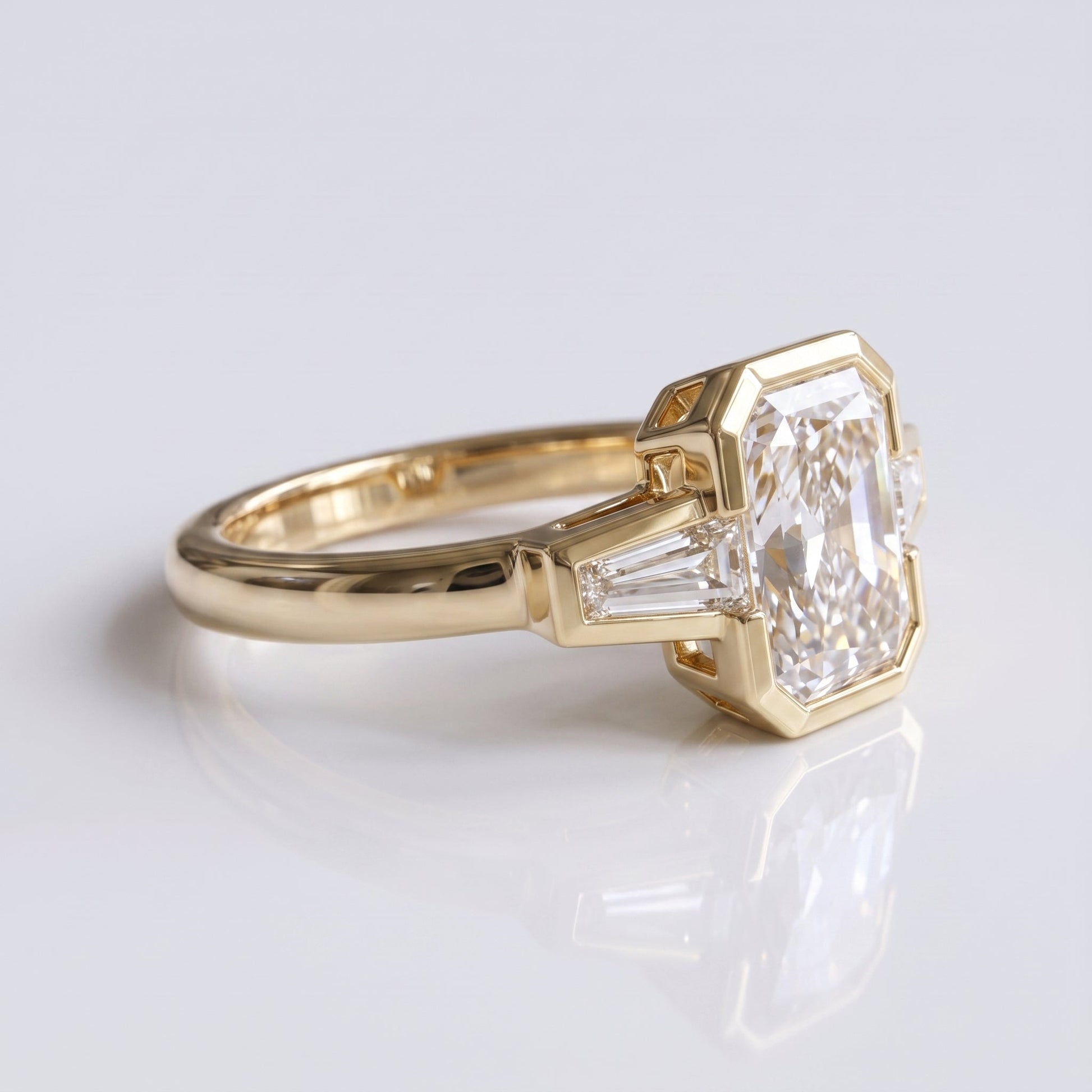 Marquise Swirl Solitaire Engagement Ring – 1 CT Lab Grown Diamond