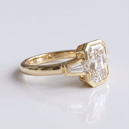 Marquise Swirl Solitaire Engagement Ring – 1 CT Lab Grown Diamond
