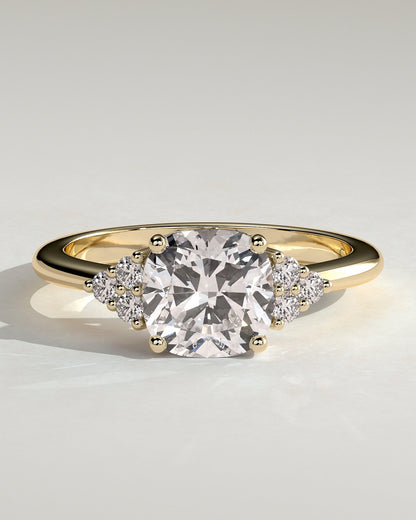 Round Halo, Pave & Split Shank Engagement Ring – 1.93 CT Lab Grown Diamond