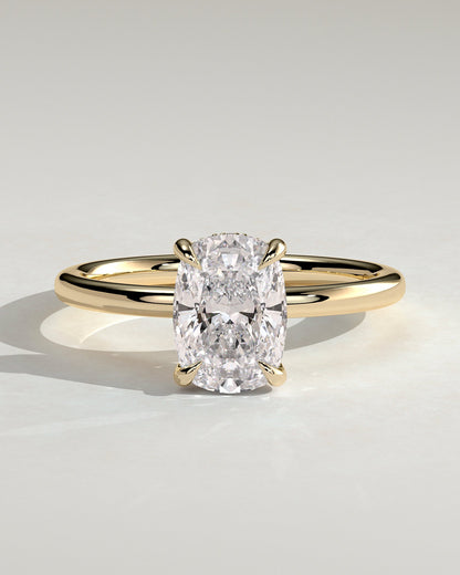 Round Halo, Pave & Split Shank Engagement Ring – 1.93 CT Lab Grown Diamond