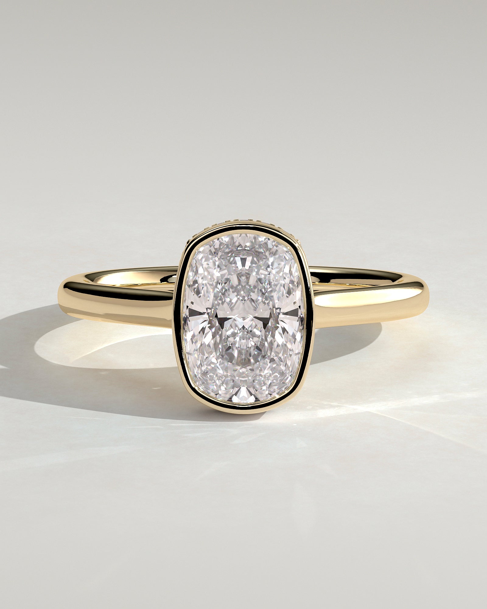 Round Halo, Pave & Split Shank Engagement Ring – 1.93 CT Lab Grown Diamond