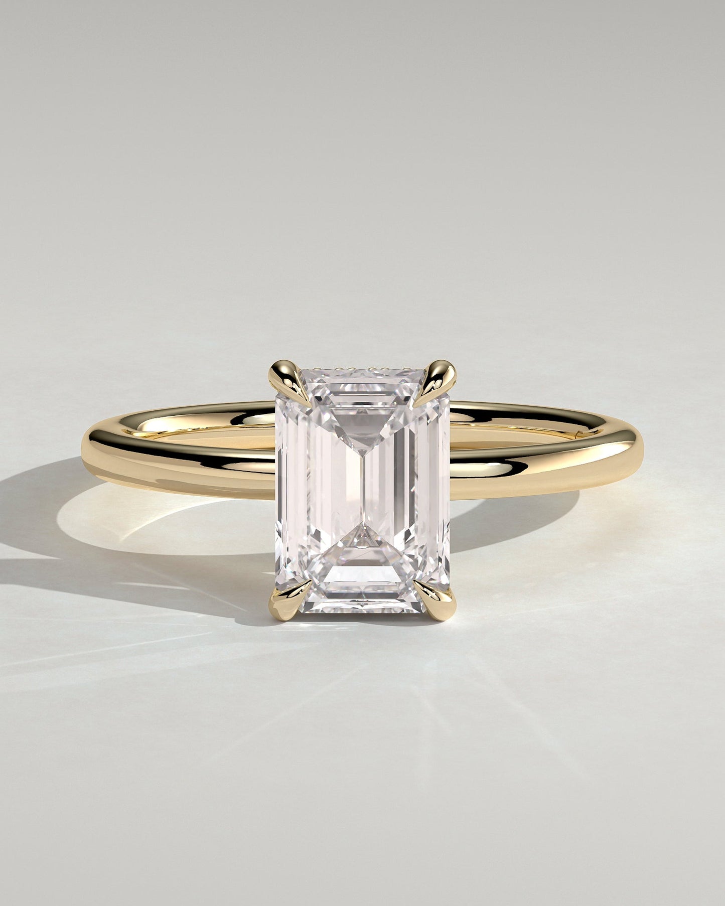 Round Halo, Pave & Split Shank Engagement Ring – 1.93 CT Lab Grown Diamond