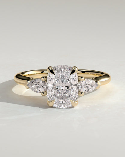 Round Halo, Pave & Split Shank Engagement Ring – 1.93 CT Lab Grown Diamond