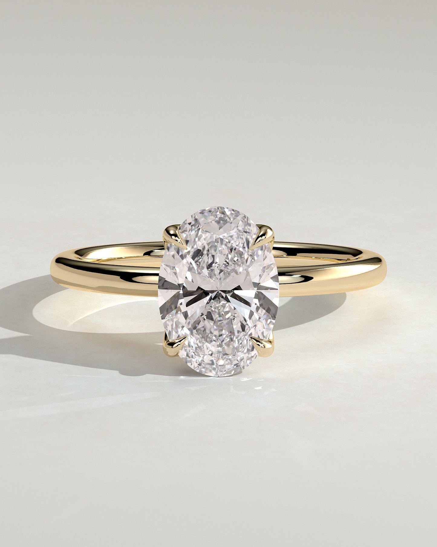 Round Halo, Pave & Split Shank Engagement Ring – 1.93 CT Lab Grown Diamond