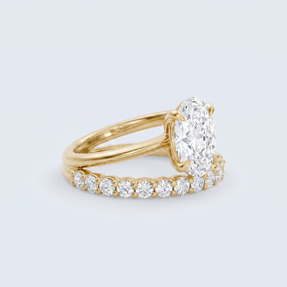 Marquise Swirl Solitaire Engagement Ring – 1 CT Lab Grown Diamond