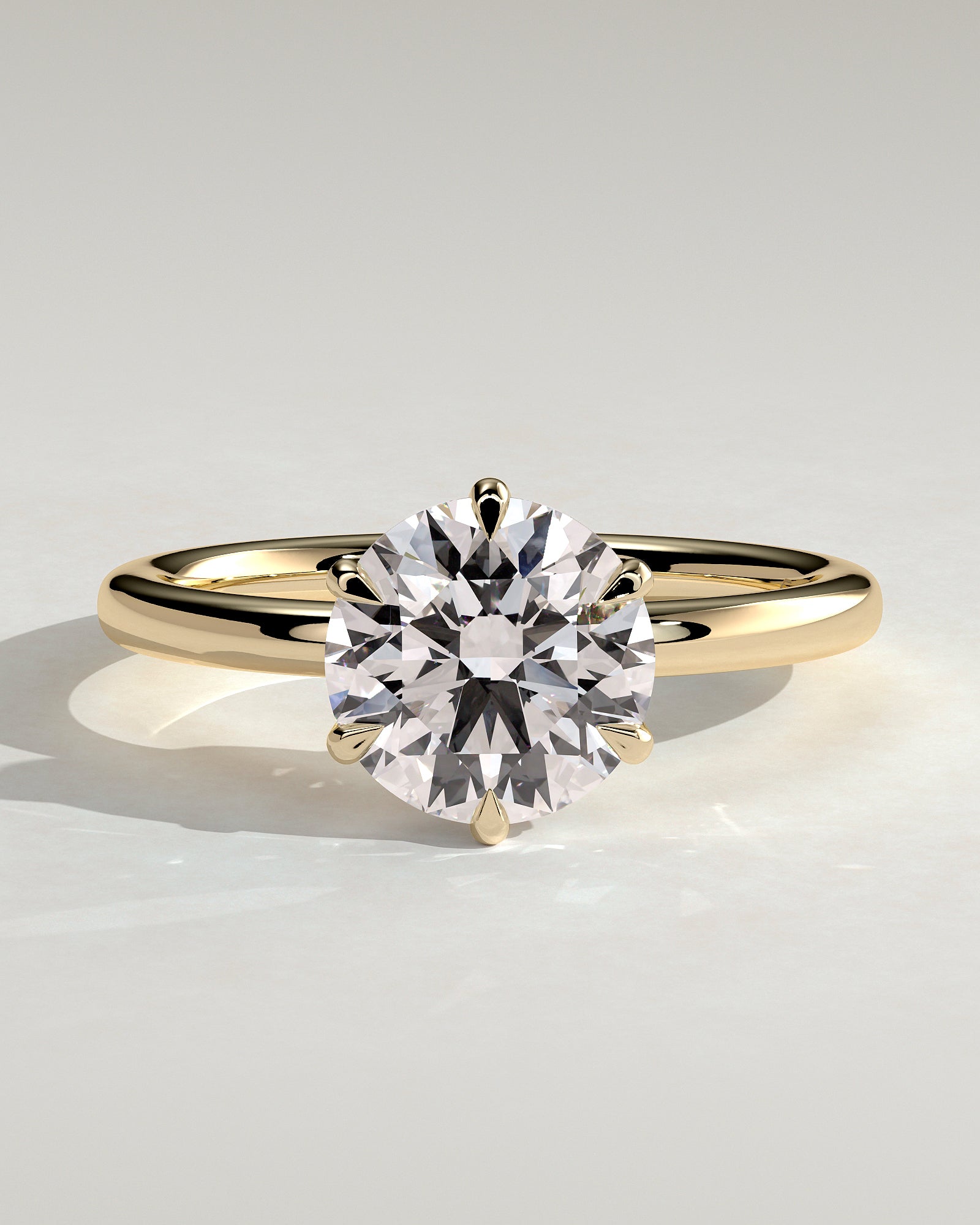 Round Halo, Pave & Split Shank Engagement Ring – 1.93 CT Lab Grown Diamond