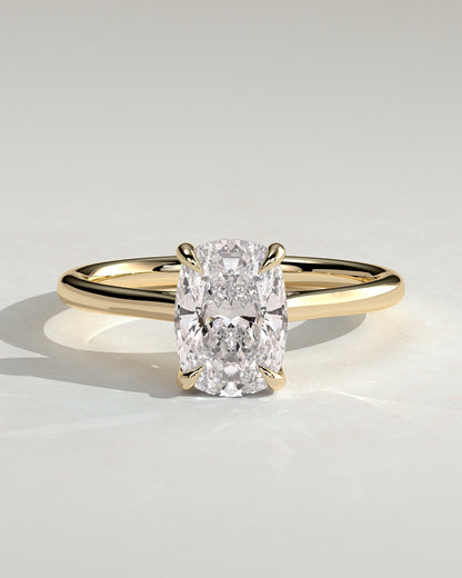 Round Halo, Pave & Split Shank Engagement Ring – 1.93 CT Lab Grown Diamond