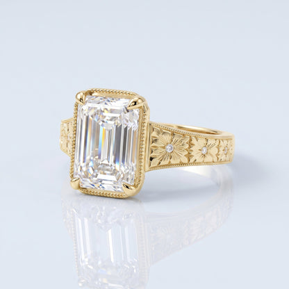 Marquise Swirl Solitaire Engagement Ring – 1 CT Lab Grown Diamond
