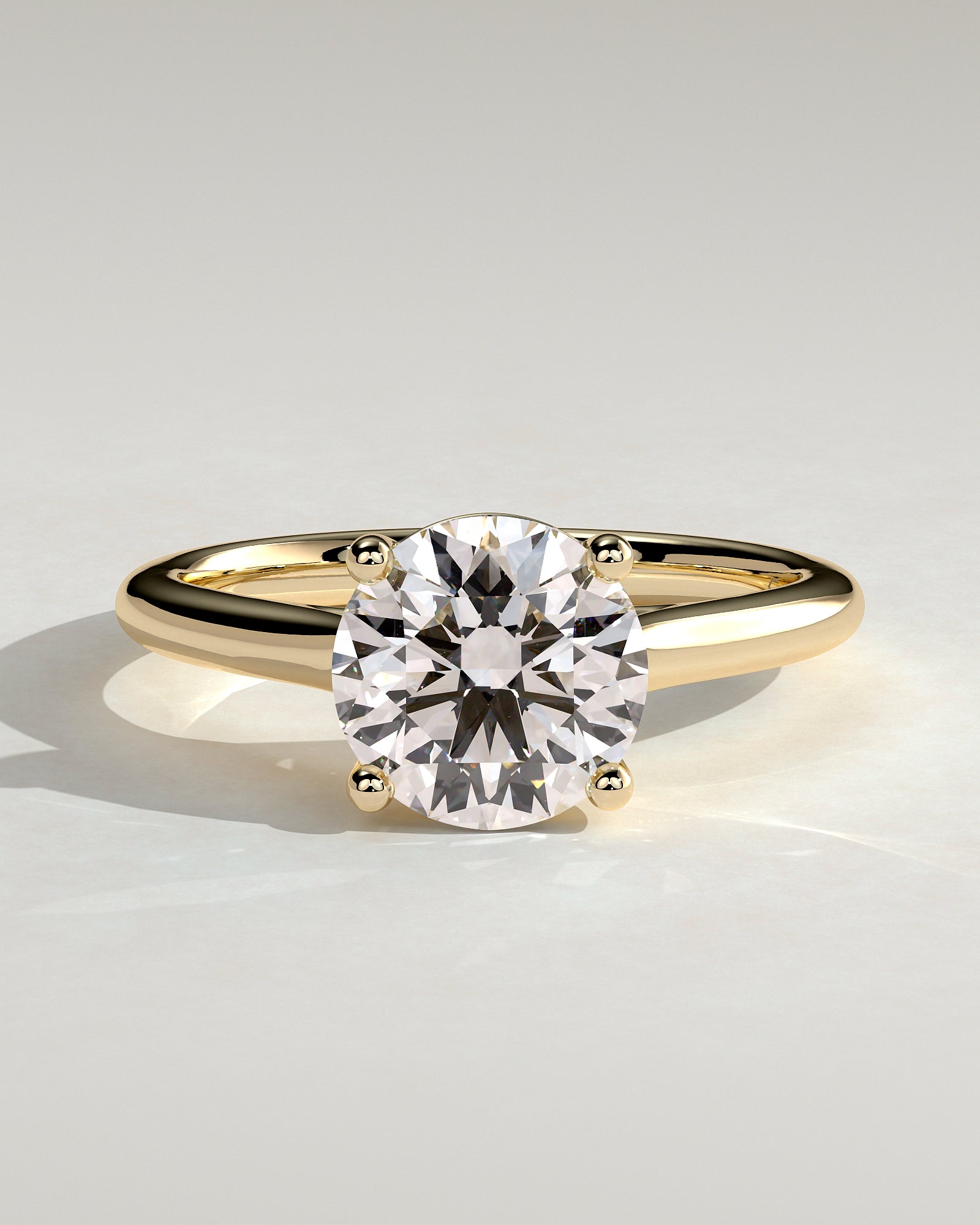 Round Halo, Pave & Split Shank Engagement Ring – 1.93 CT Lab Grown Diamond