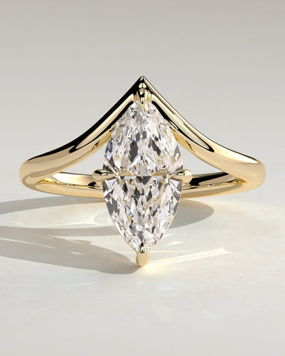 Round Halo, Pave & Split Shank Engagement Ring – 1.93 CT Lab Grown Diamond