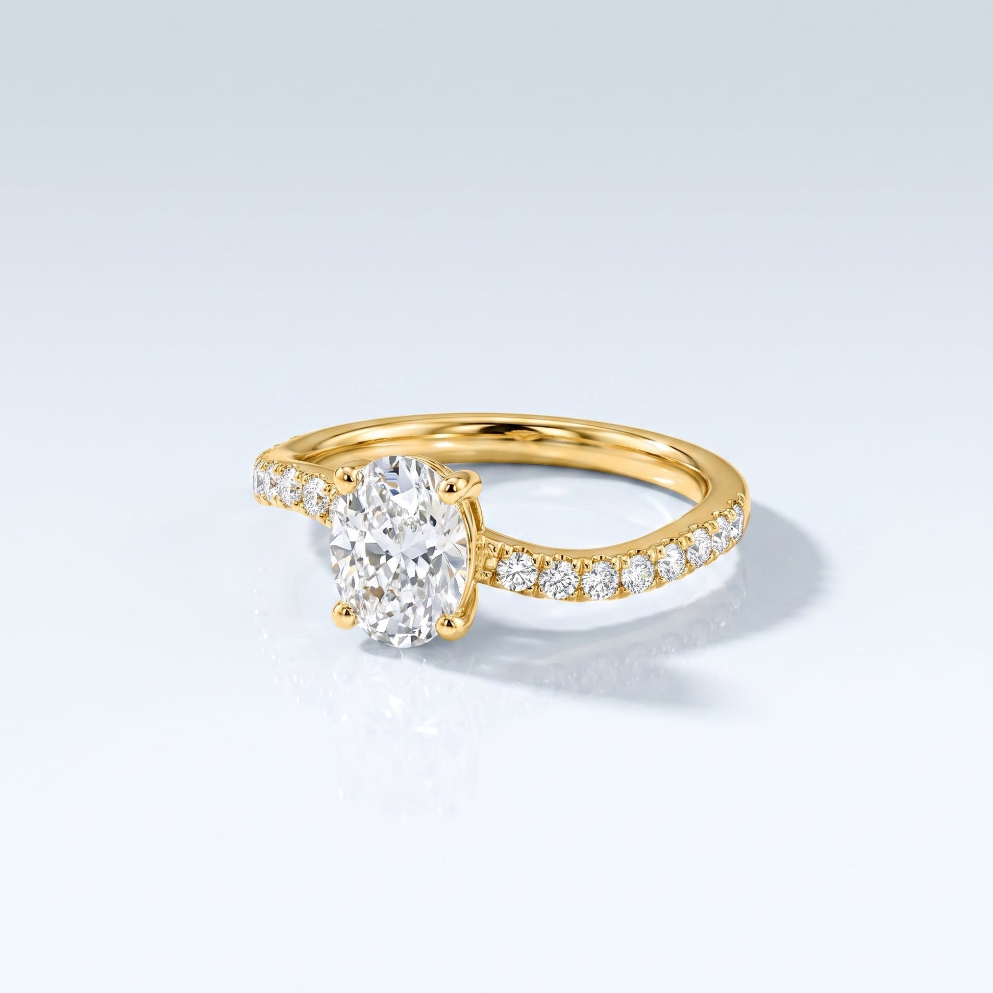 Marquise Swirl Solitaire Engagement Ring – 1 CT Lab Grown Diamond