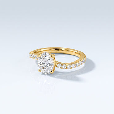 Marquise Swirl Solitaire Engagement Ring – 1 CT Lab Grown Diamond