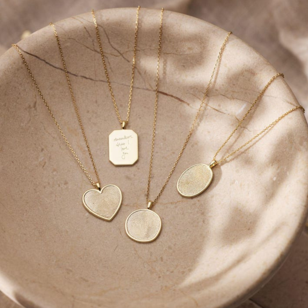 Fingerprint Dog Pendant Necklace