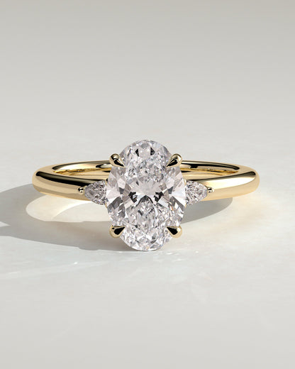 Round Halo, Pave & Split Shank Engagement Ring – 1.93 CT Lab Grown Diamond