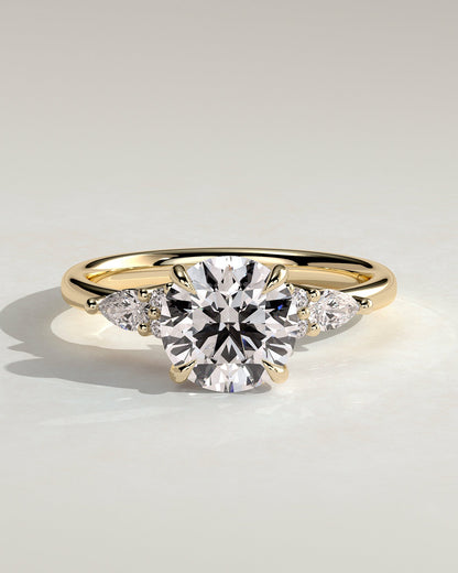 Round Halo, Pave & Split Shank Engagement Ring – 1.93 CT Lab Grown Diamond