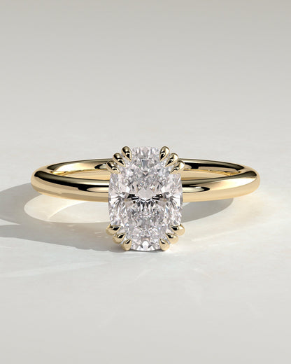 Round Halo, Pave & Split Shank Engagement Ring – 1.93 CT Lab Grown Diamond