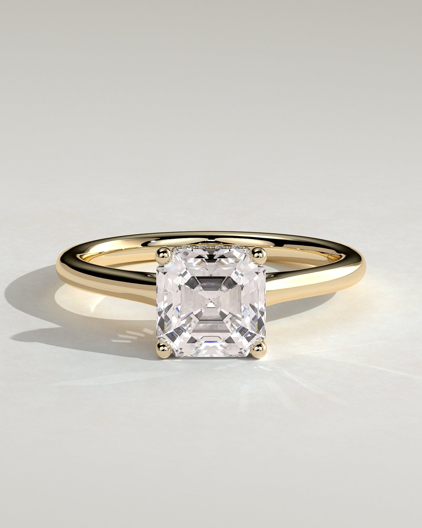 Round Halo, Pave & Split Shank Engagement Ring – 1.93 CT Lab Grown Diamond