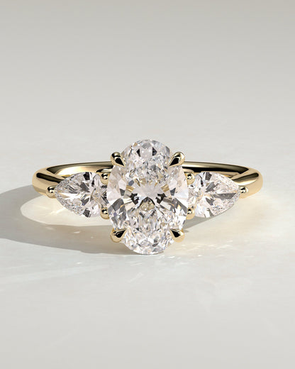 Round Halo, Pave & Split Shank Engagement Ring – 1.93 CT Lab Grown Diamond