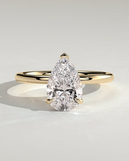 Round Halo, Pave & Split Shank Engagement Ring – 1.93 CT Lab Grown Diamond