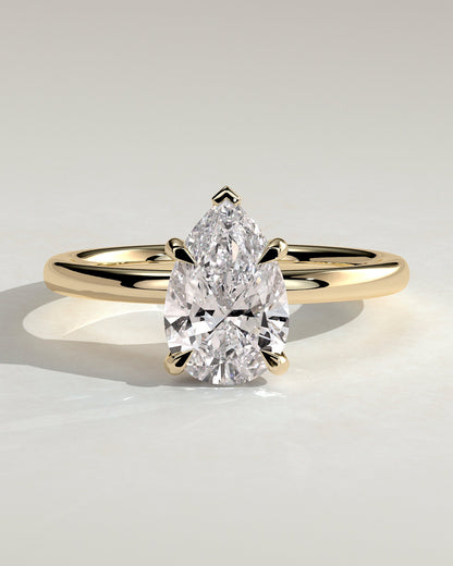 Round Halo, Pave & Split Shank Engagement Ring – 1.93 CT Lab Grown Diamond
