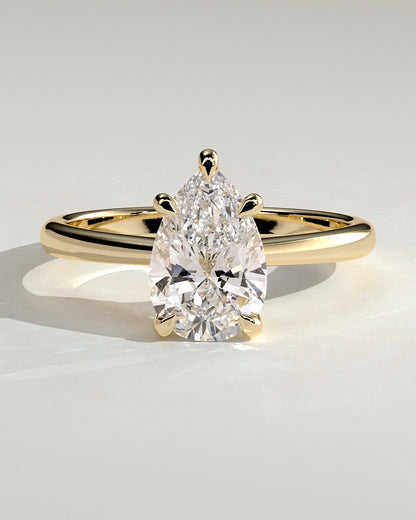 Round Halo, Pave & Split Shank Engagement Ring – 1.93 CT Lab Grown Diamond