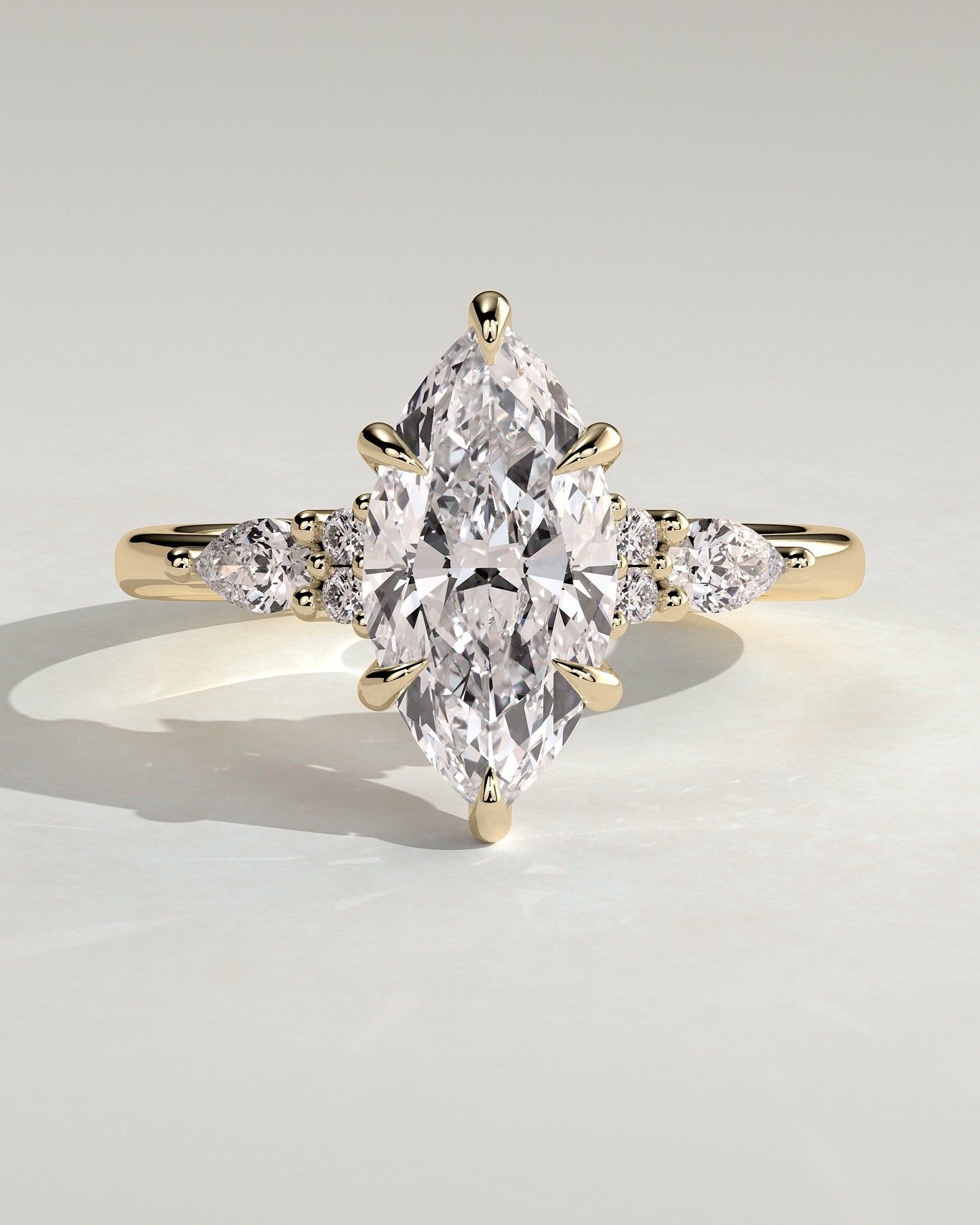 Round Halo, Pave & Split Shank Engagement Ring – 1.93 CT Lab Grown Diamond