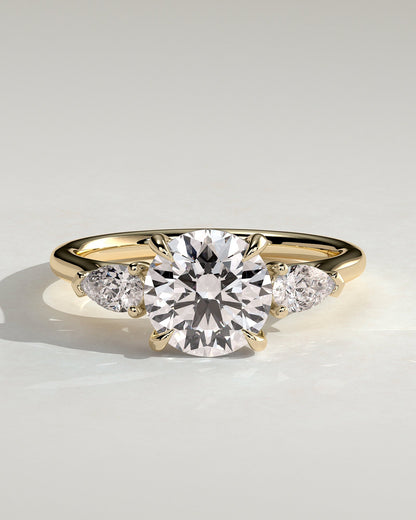 Round Halo, Pave & Split Shank Engagement Ring – 1.93 CT Lab Grown Diamond