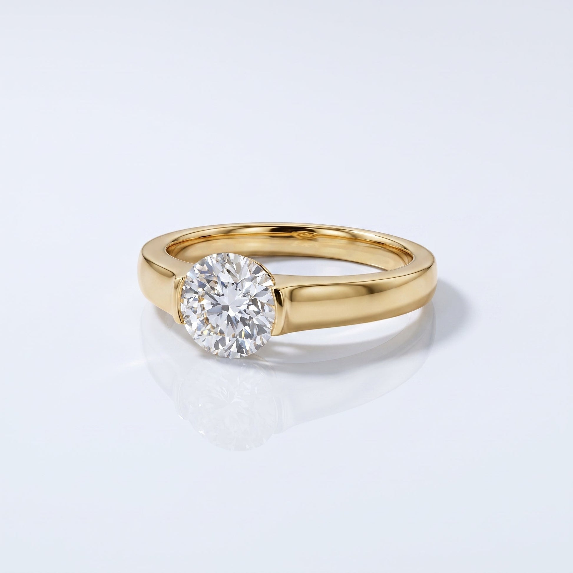 Marquise Swirl Solitaire Engagement Ring – 1 CT Lab Grown Diamond