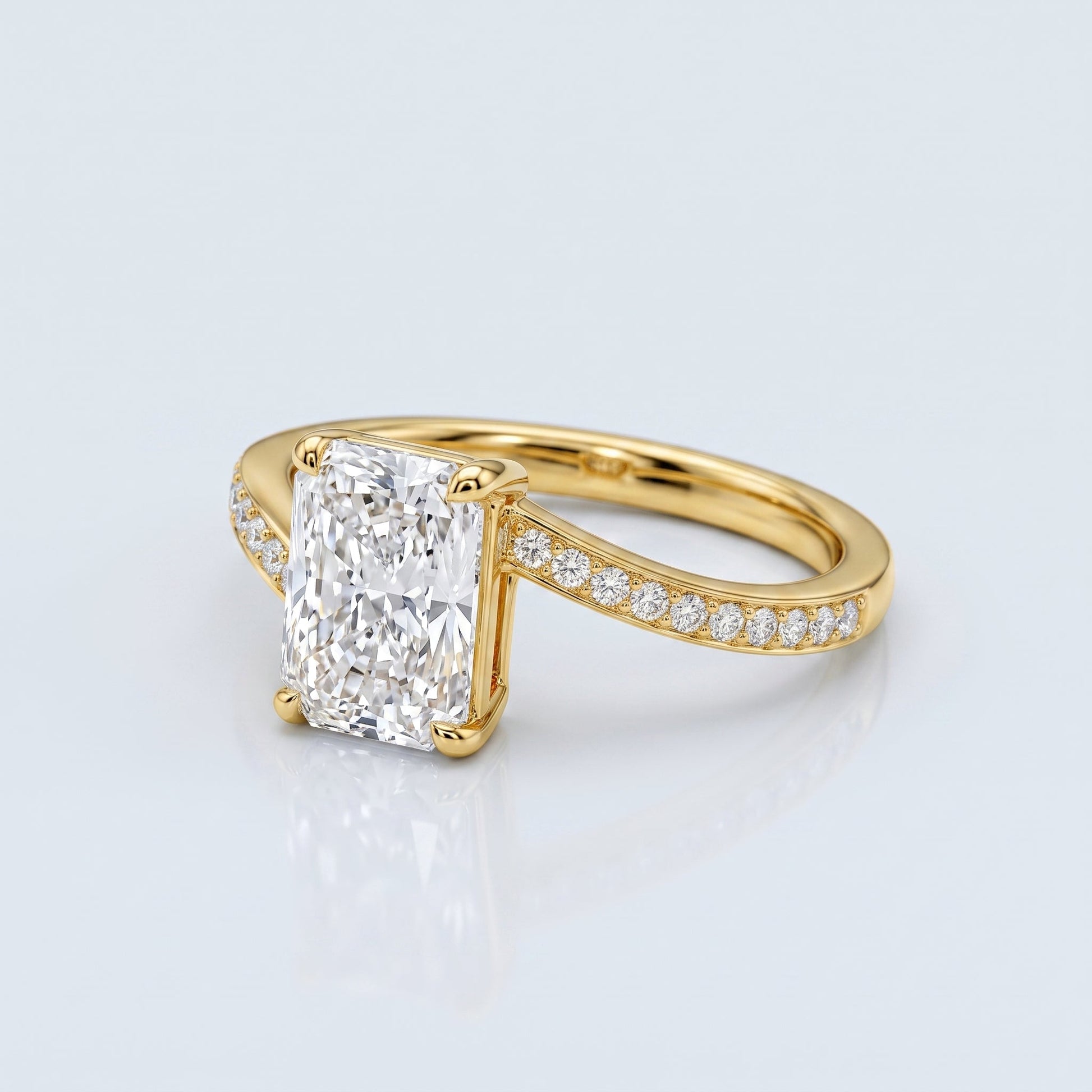 Marquise Swirl Solitaire Engagement Ring – 1 CT Lab Grown Diamond