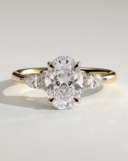 Round Halo, Pave & Split Shank Engagement Ring – 1.93 CT Lab Grown Diamond