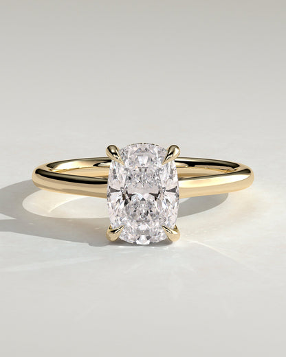 Round Halo, Pave & Split Shank Engagement Ring – 1.93 CT Lab Grown Diamond