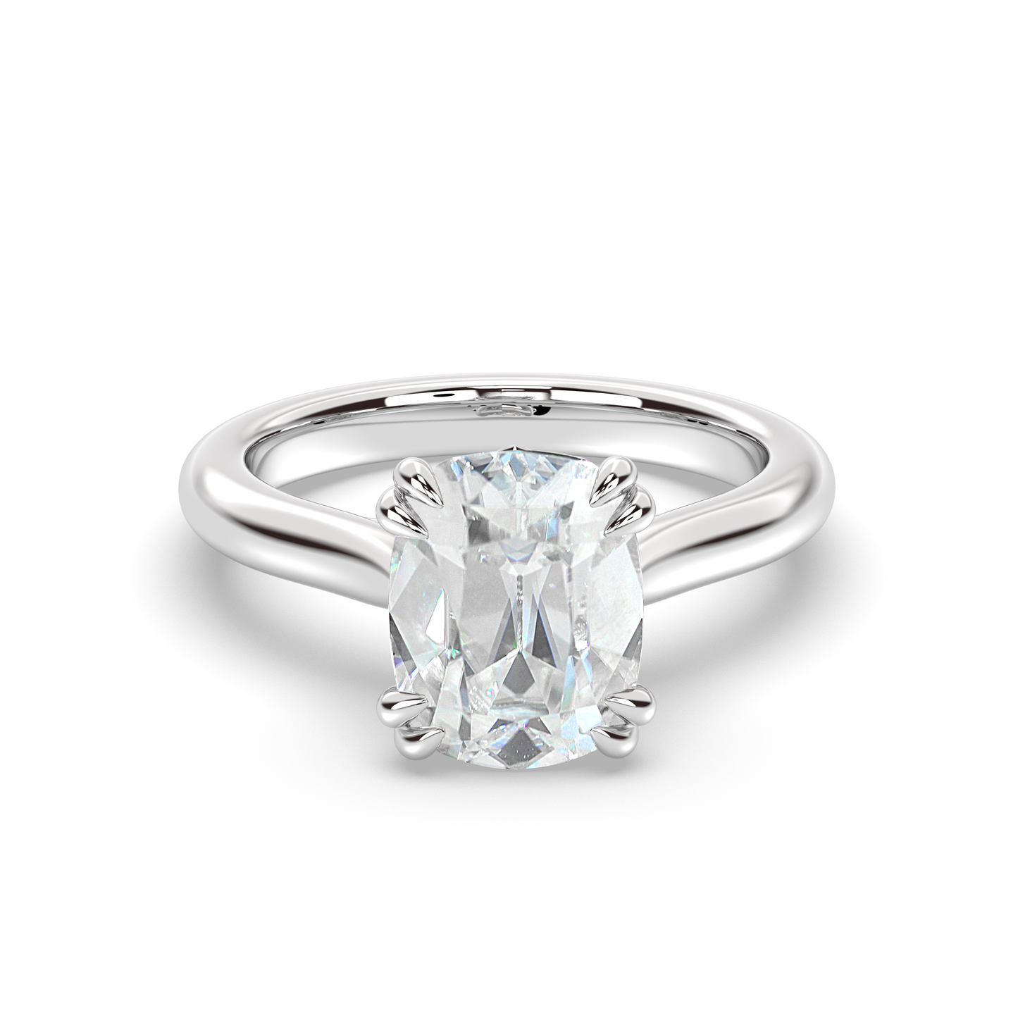 Marquise Shaped Three Stone Lab Grown Diamond Engagement Ring