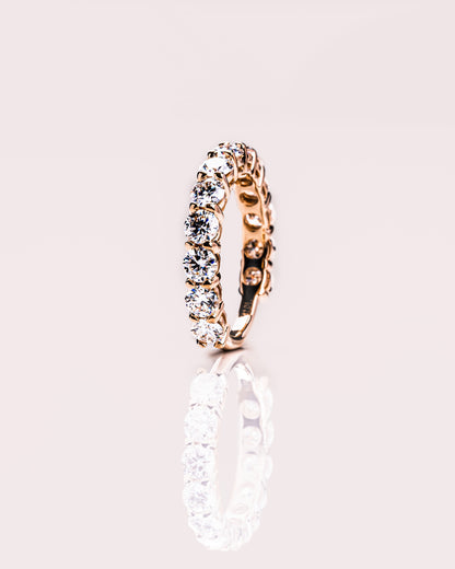 2.4 CT Round Half Eternity Lab Grown Diamond Wedding Band