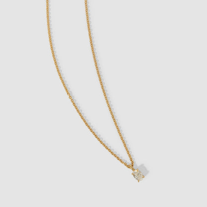 0.75 CT Oval Shaped Solitaire Lab Grown Diamond Necklace