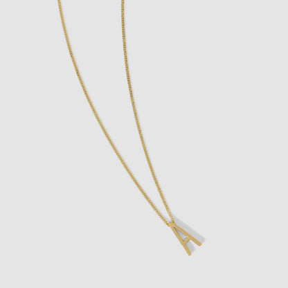 Letter Initial Chained Necklace
