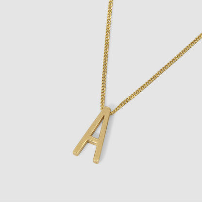 Letter Initial Chained Necklace