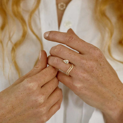 Timeless 0.2 TCW Round Stones Full Eternity Lab Grown Diamond Wedding Band