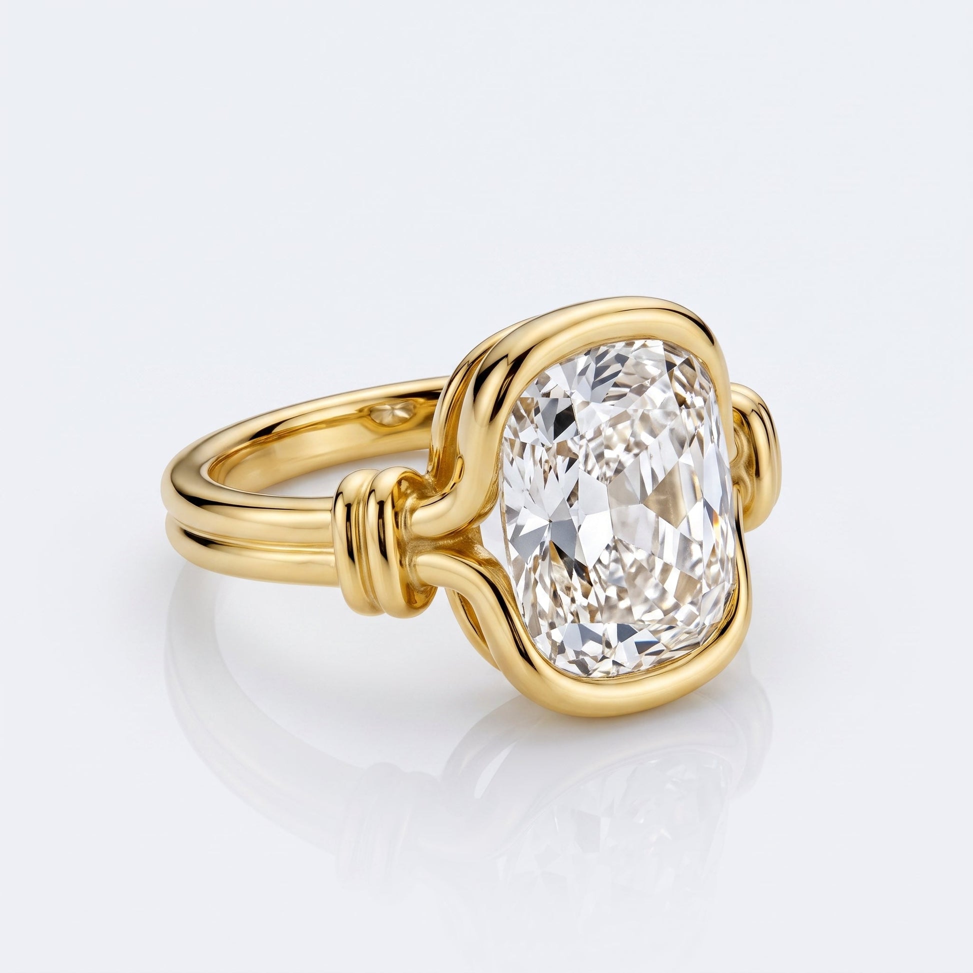 Marquise Swirl Solitaire Engagement Ring – 1 CT Lab Grown Diamond
