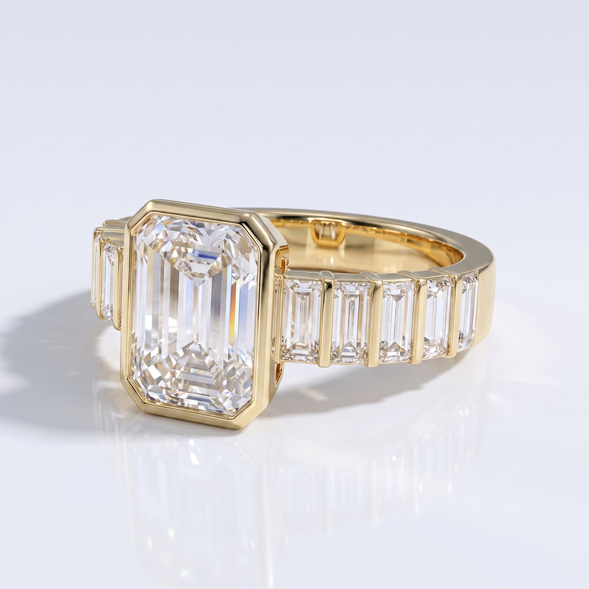 Marquise Swirl Solitaire Engagement Ring – 1 CT Lab Grown Diamond