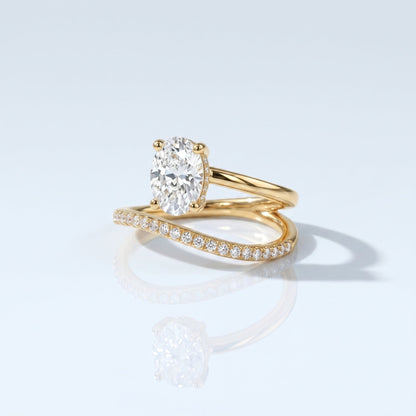 Marquise Swirl Solitaire Engagement Ring – 1 CT Lab Grown Diamond