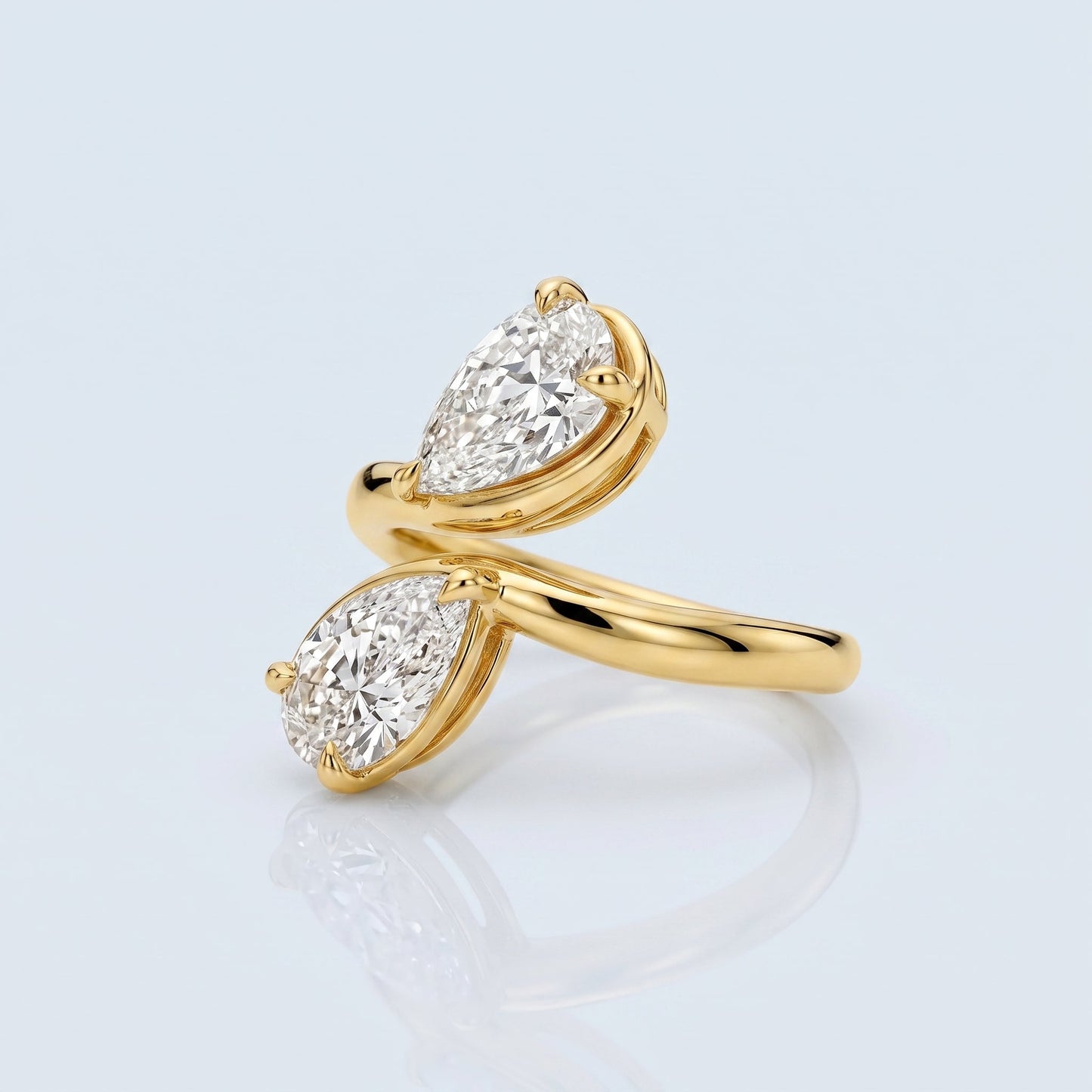 Marquise Swirl Solitaire Engagement Ring – 1 CT Lab Grown Diamond