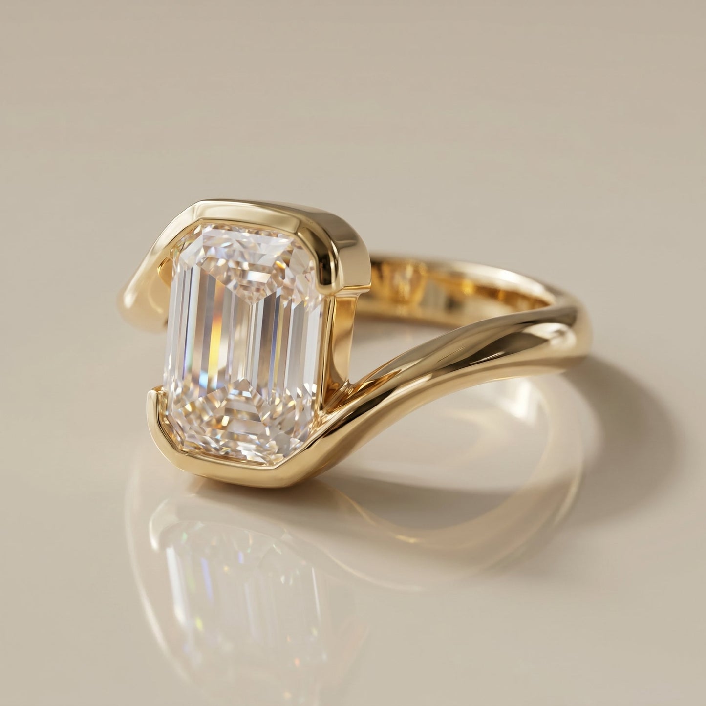 Oval Solitaire Engagement Ring – 2 CT Lab Grown Diamond