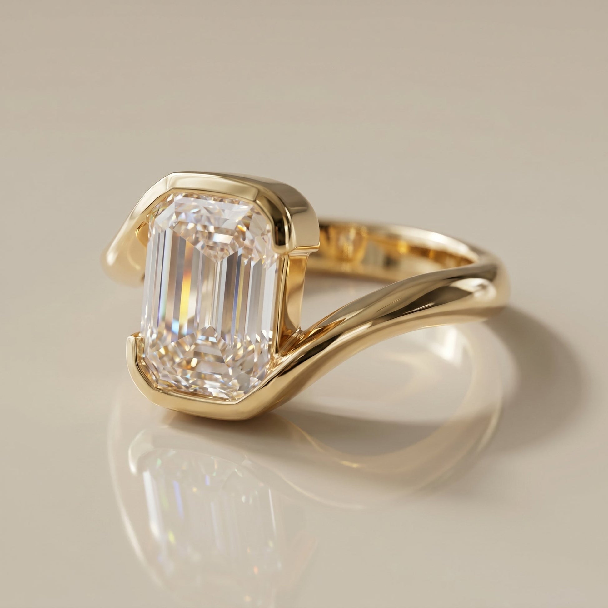 Oval Solitaire Engagement Ring – 2 CT Lab Grown Diamond